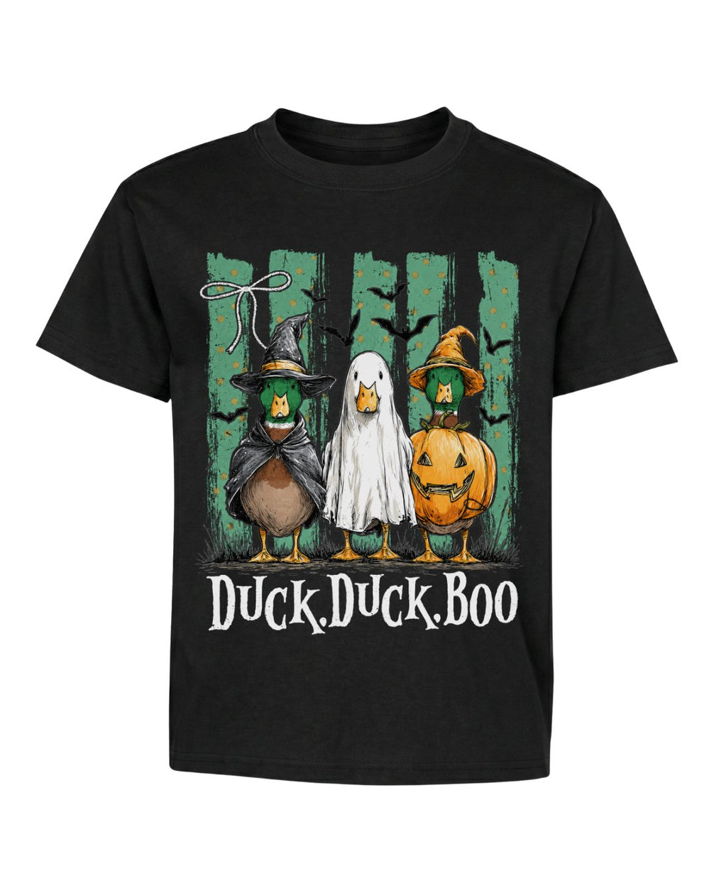 Duck Duck Boo Custome Halloween Youth Tee
