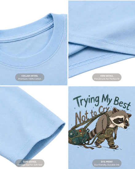 Trying My Best Not To Cry Youth Tee