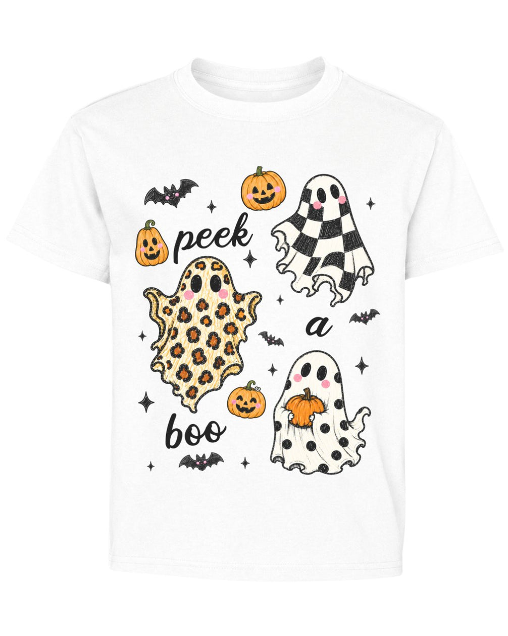 Funny Ghosts Peak-a-boo Youth Tee