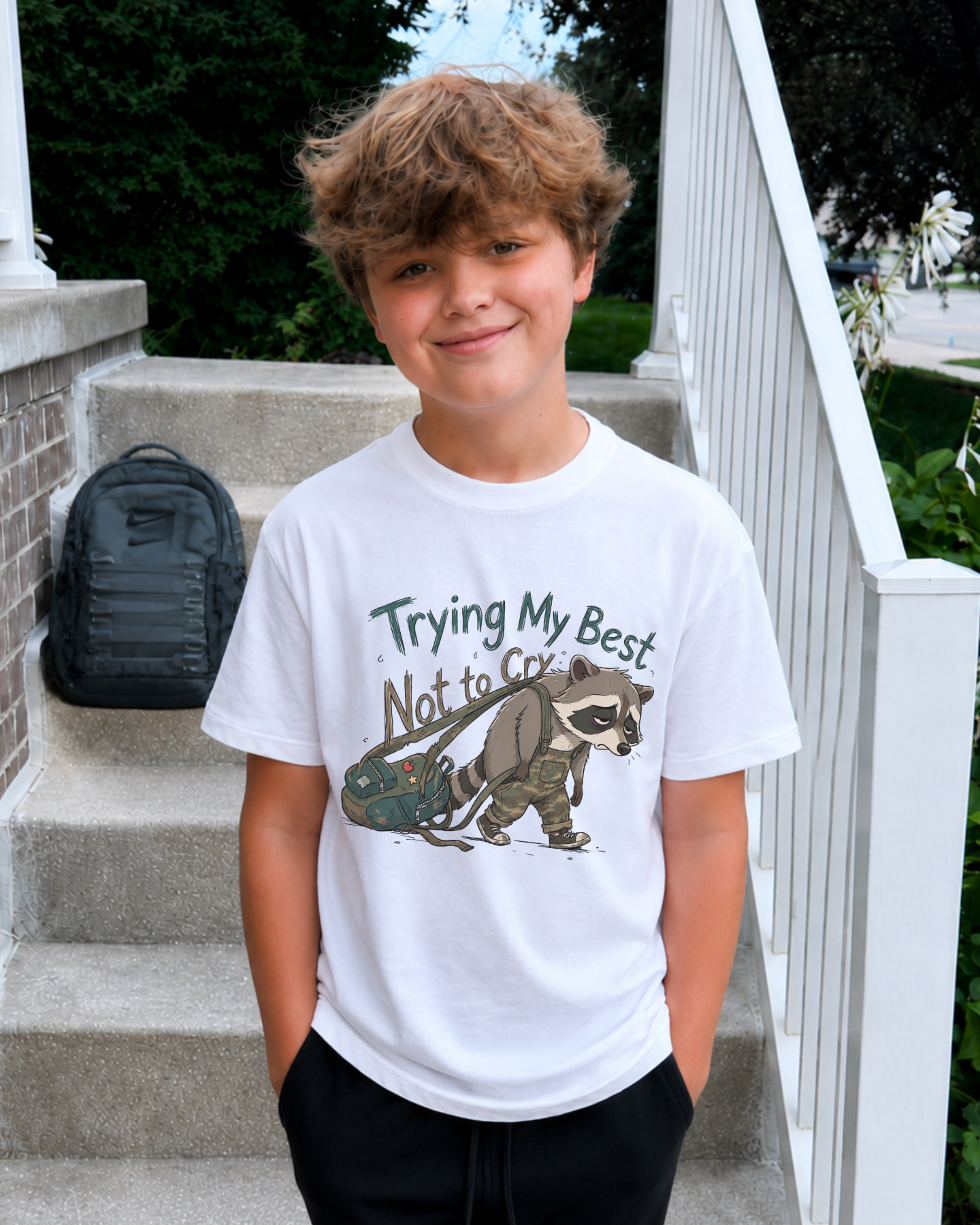 Tryingh My Best Not To Cry Youth Tee