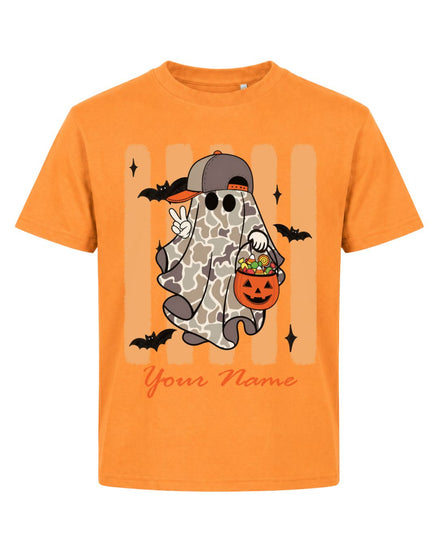 Personalized Your Name Camo Ghost Youth Tee