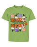 Personalized Your Name Pencils Ghost Pumpkin Youth Tee