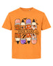 Personalized Your Name Pencils Ghost Pumpkin Youth Tee