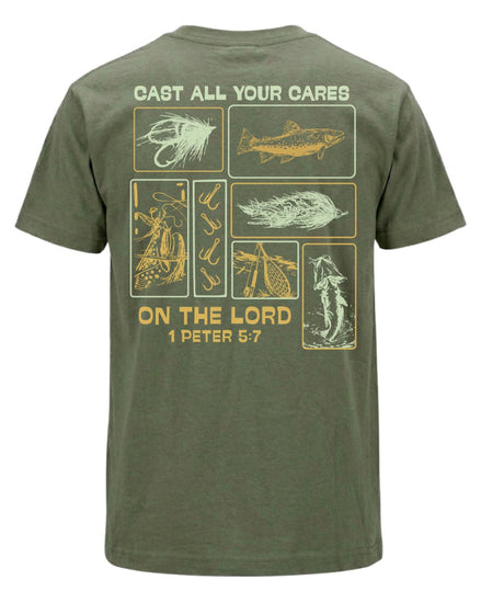Faith & Fishing "Cast Your Cares" T-shirt