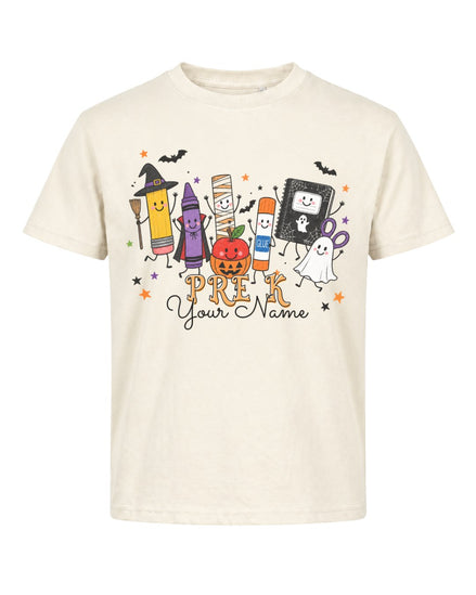 Personalized Your Name Halloween School Life Youth Tee