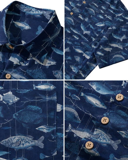 Deep Blue Angler Men's Breathable Shirt