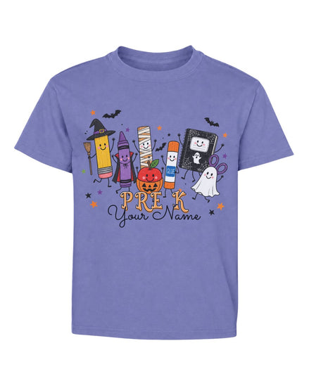 Personalized Your Name Halloween School Life Youth Tee