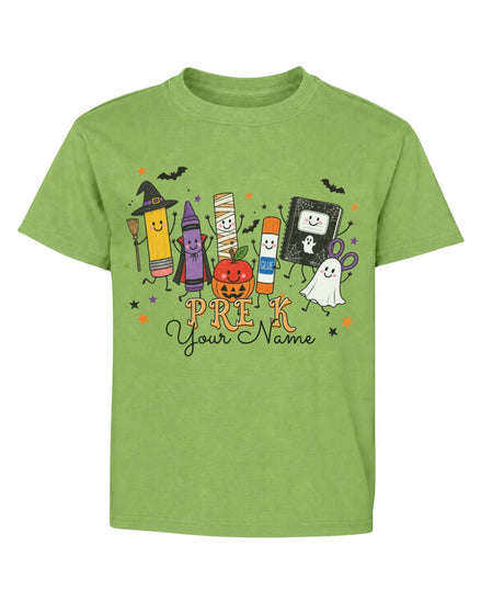Personalized Your Name Halloween School Life Youth Tee