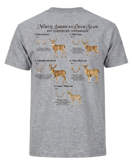 Deer Slam Hunting Key Subspecies T-shirt