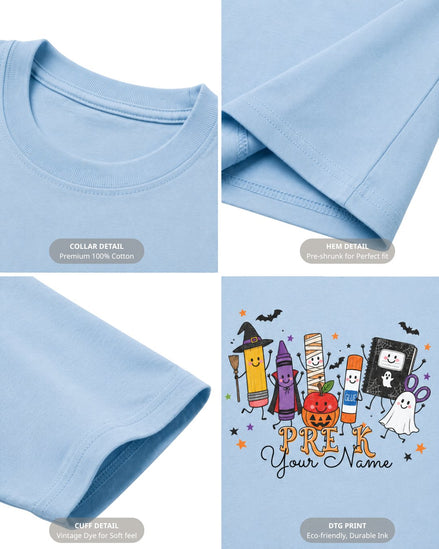 Personalized Your Name Halloween School Life Youth Tee
