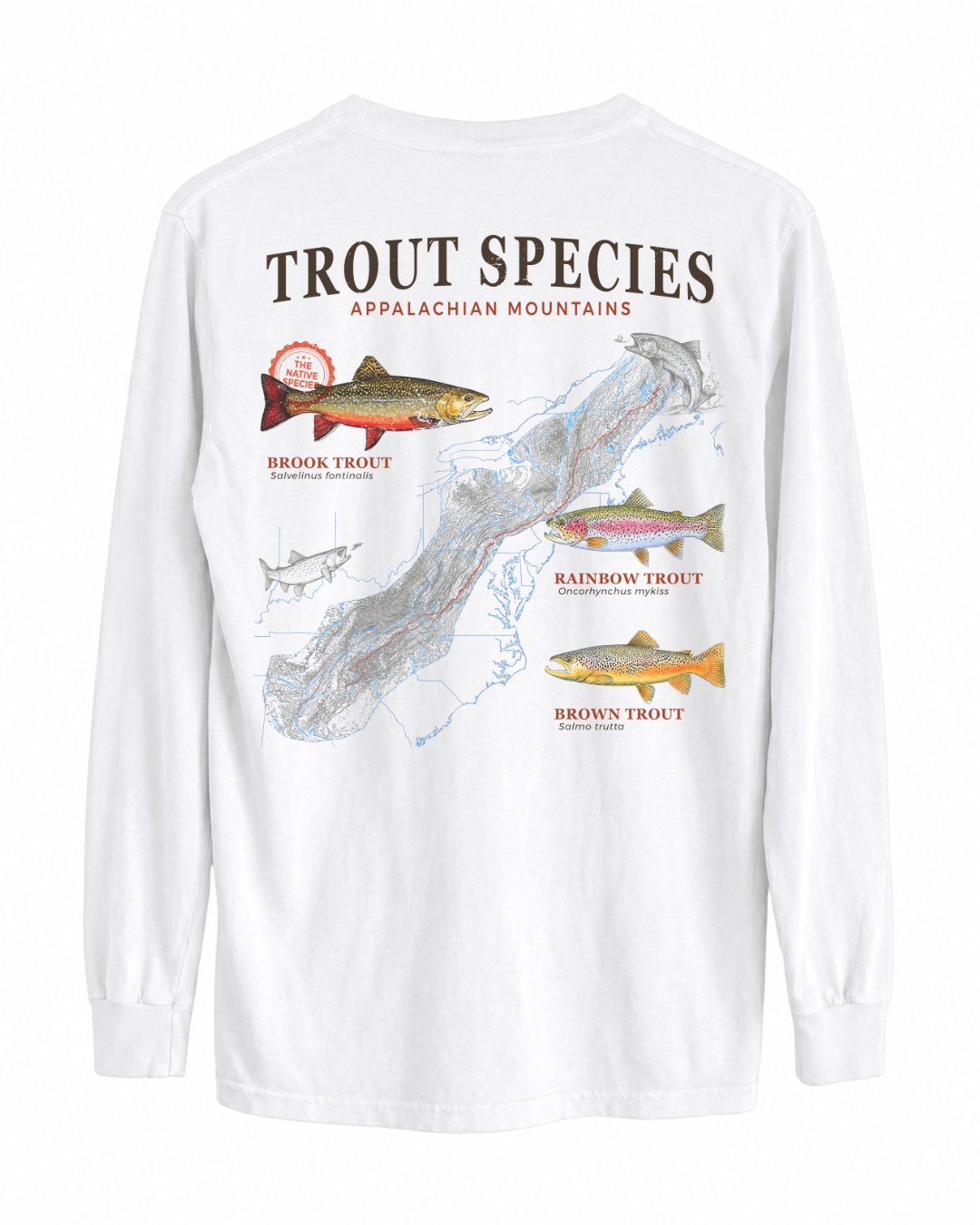 Trout Species Of The Appalachian Mountains Long-sleeve
