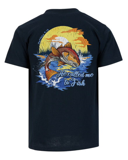 Matthew 4:19 Redfish Angler Faith Based T-shirt