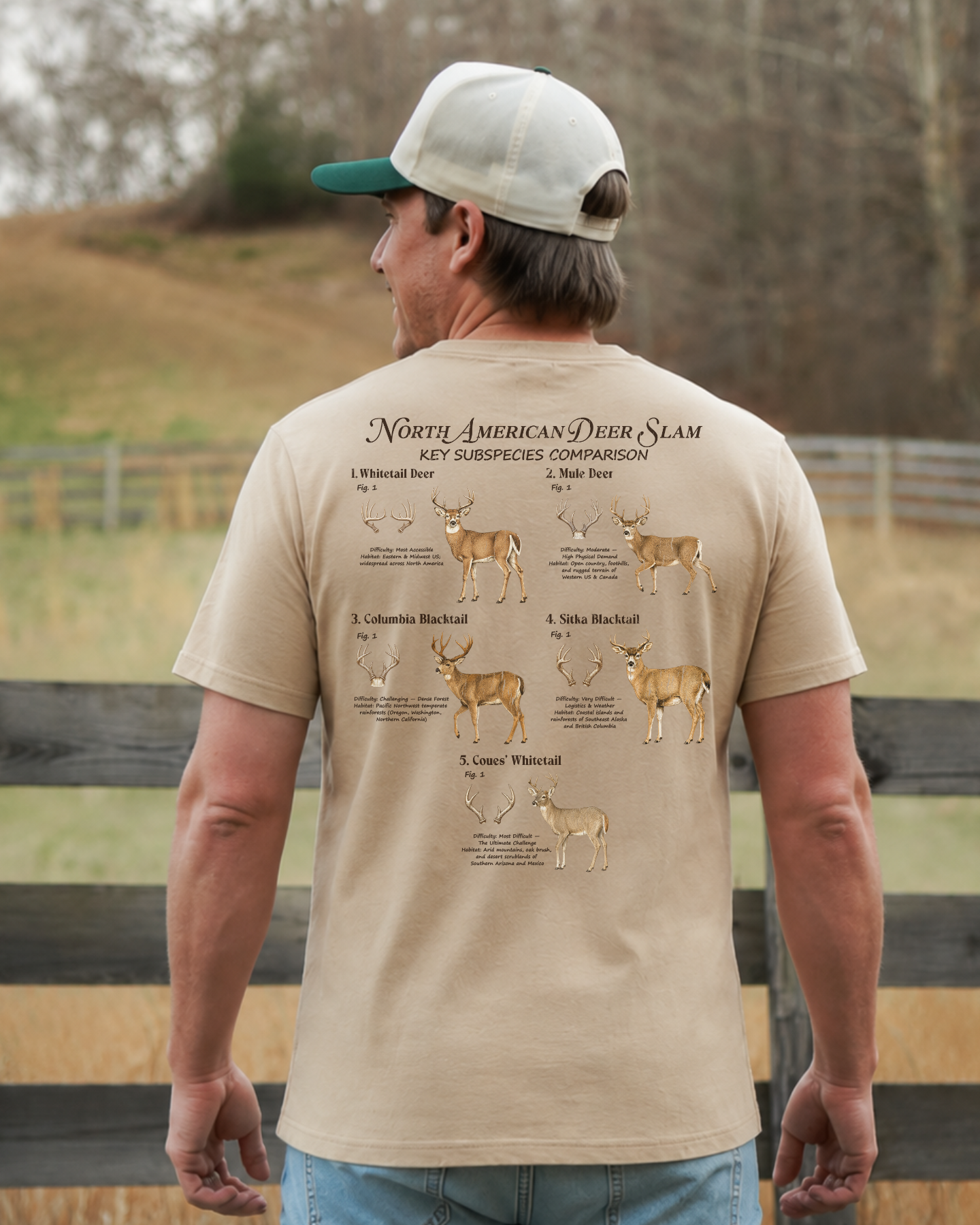 Deer Slam Hunting Key Subspecies T-shirt