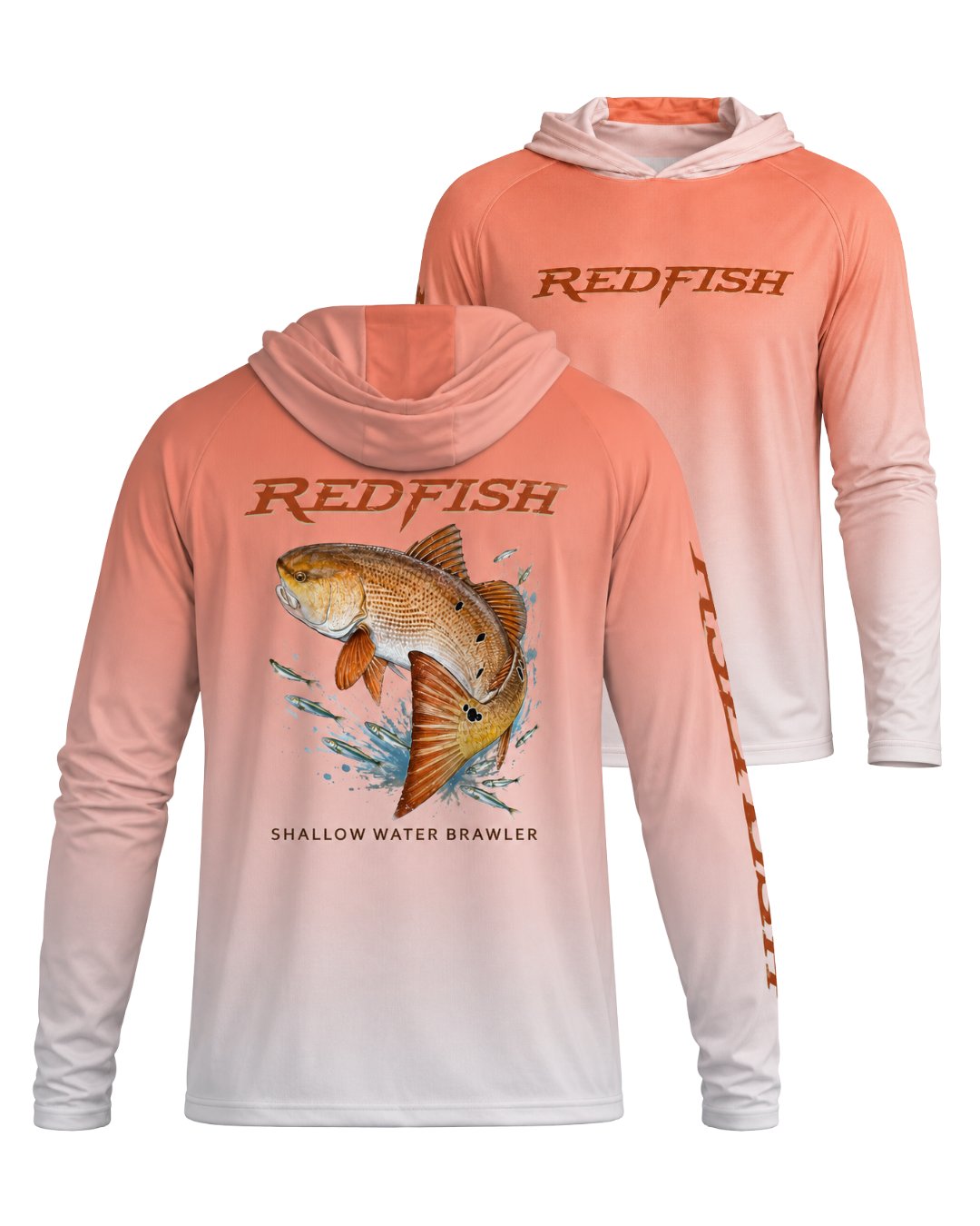 Shallow Water Brawler Redfish Sun Protection Hoodie
