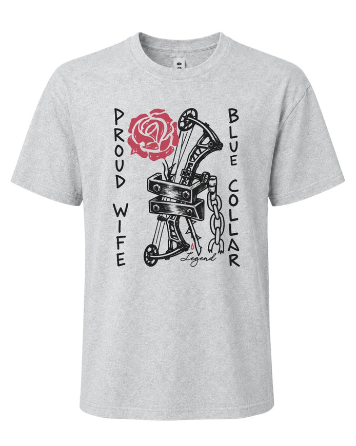 Blue Collar Proud Wife T-shirt