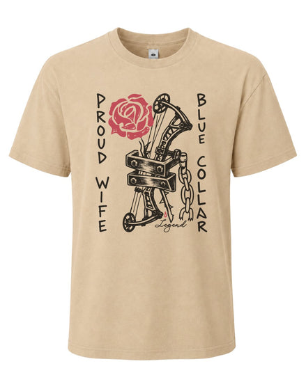 Blue Collar Proud Wife T-shirt