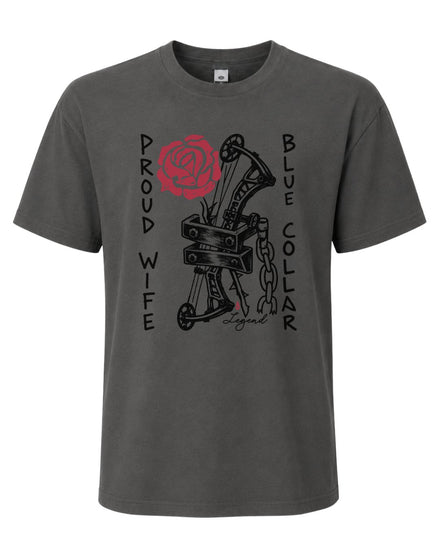 Blue Collar Proud Wife T-shirt