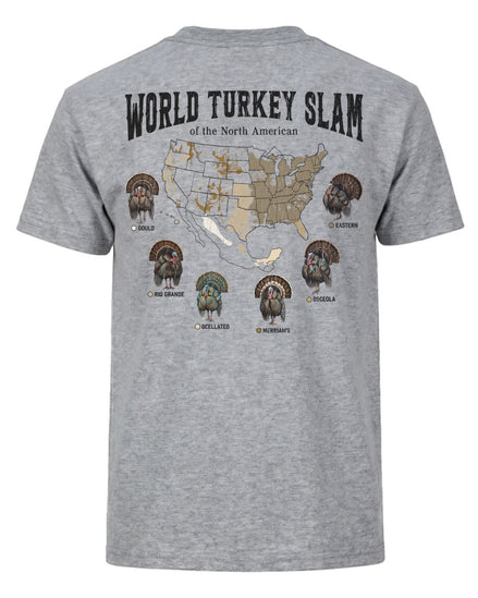 World Turkey Slam Subspecies Map T-shirt