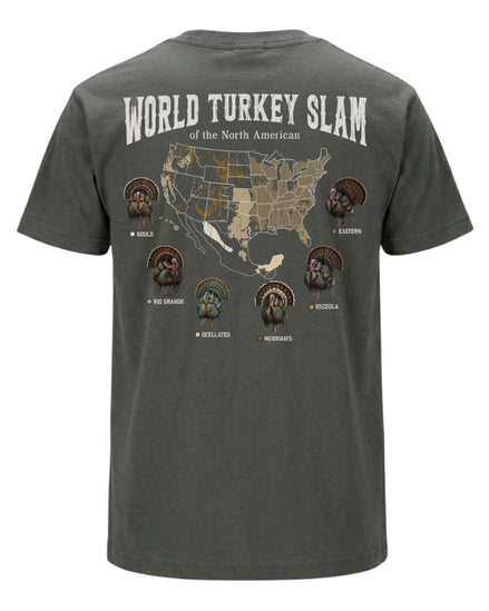 World Turkey Slam Subspecies Map T-shirt