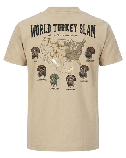 World Turkey Slam Subspecies Map T-shirt