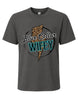 Leopard Lightning Blue Collar Couple T-shirt