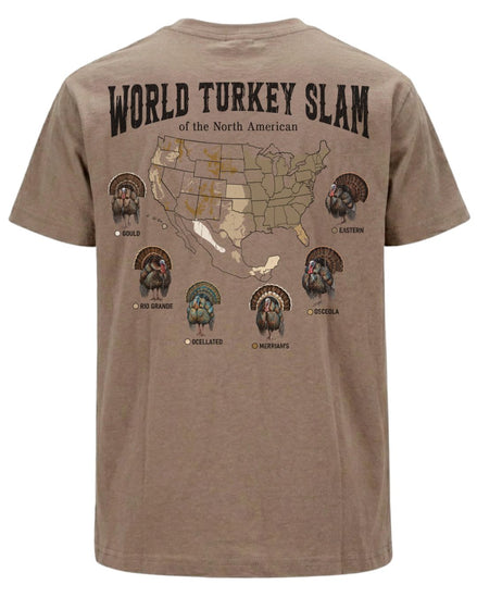 World Turkey Slam Subspecies Map T-shirt
