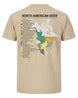 North American Deer Map T-Shirt