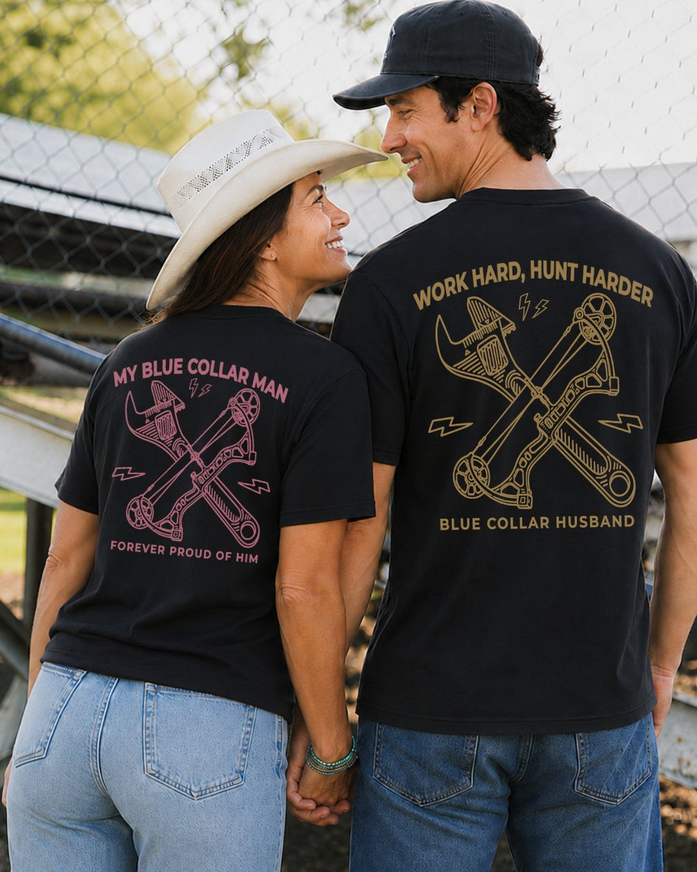 Hard Work & True Pride Couple T-shirt