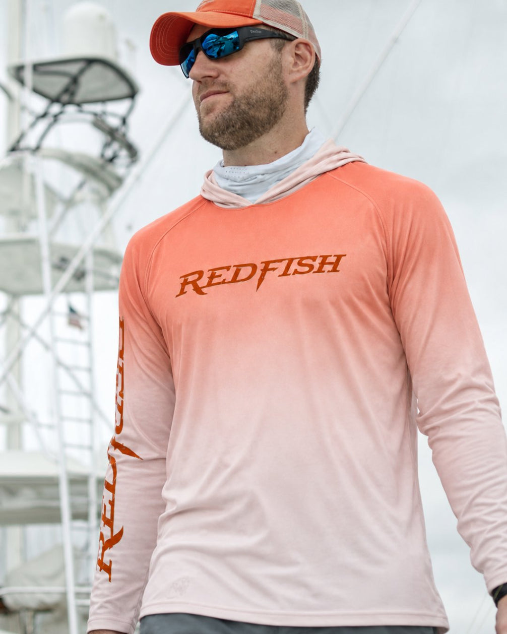 Shallow Water Brawler Redfish Sun Protection Hoodie