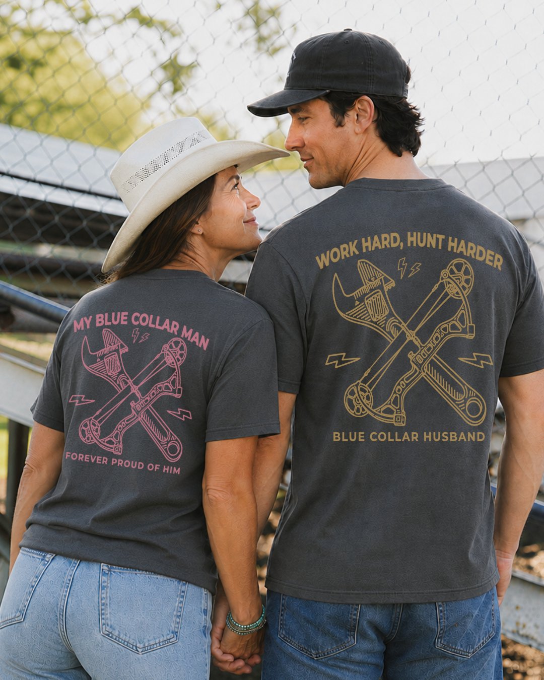 Hard Work & True Pride Couple T-shirt