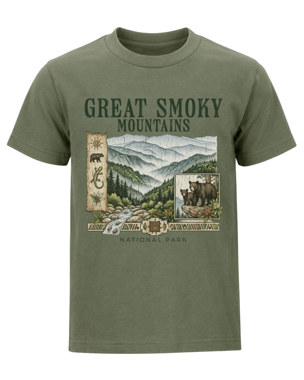 Classic Smokies Mountain Scenery T-shirt