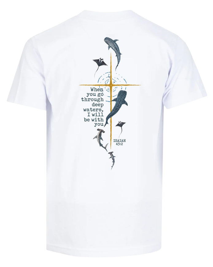 Isaiah 432 Deep Marine Life Christian Cross T-shirt