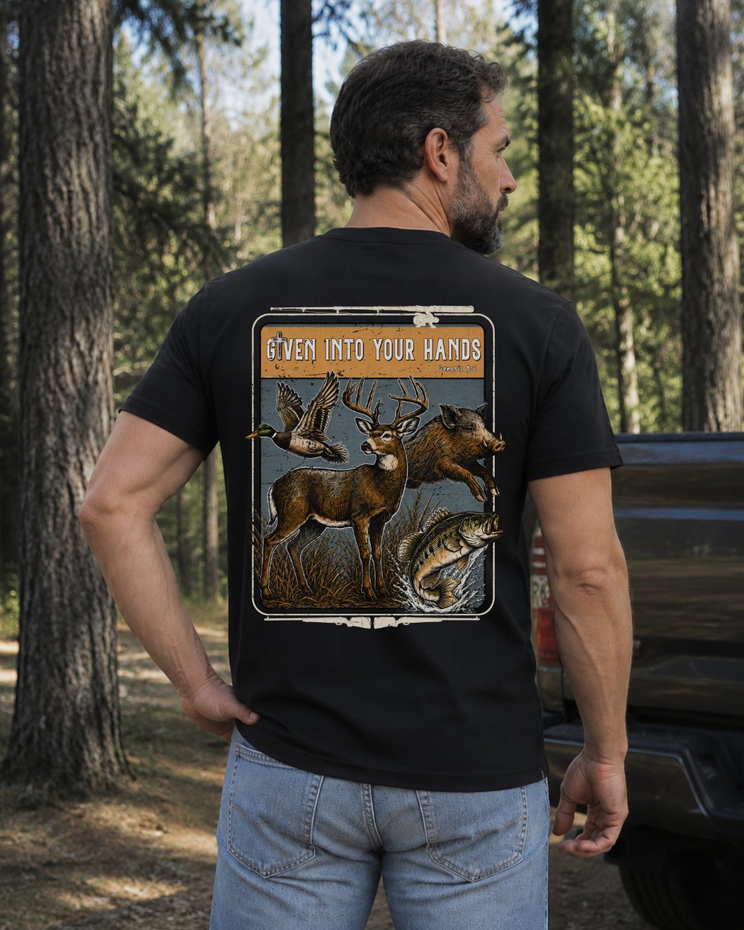 Genesis 92 Christian Hunting T-shirt