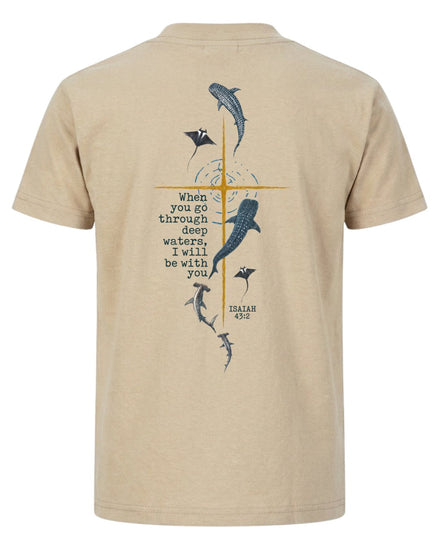 Isaiah 43:2 Deep Marine Life Christian Cross T-shirt