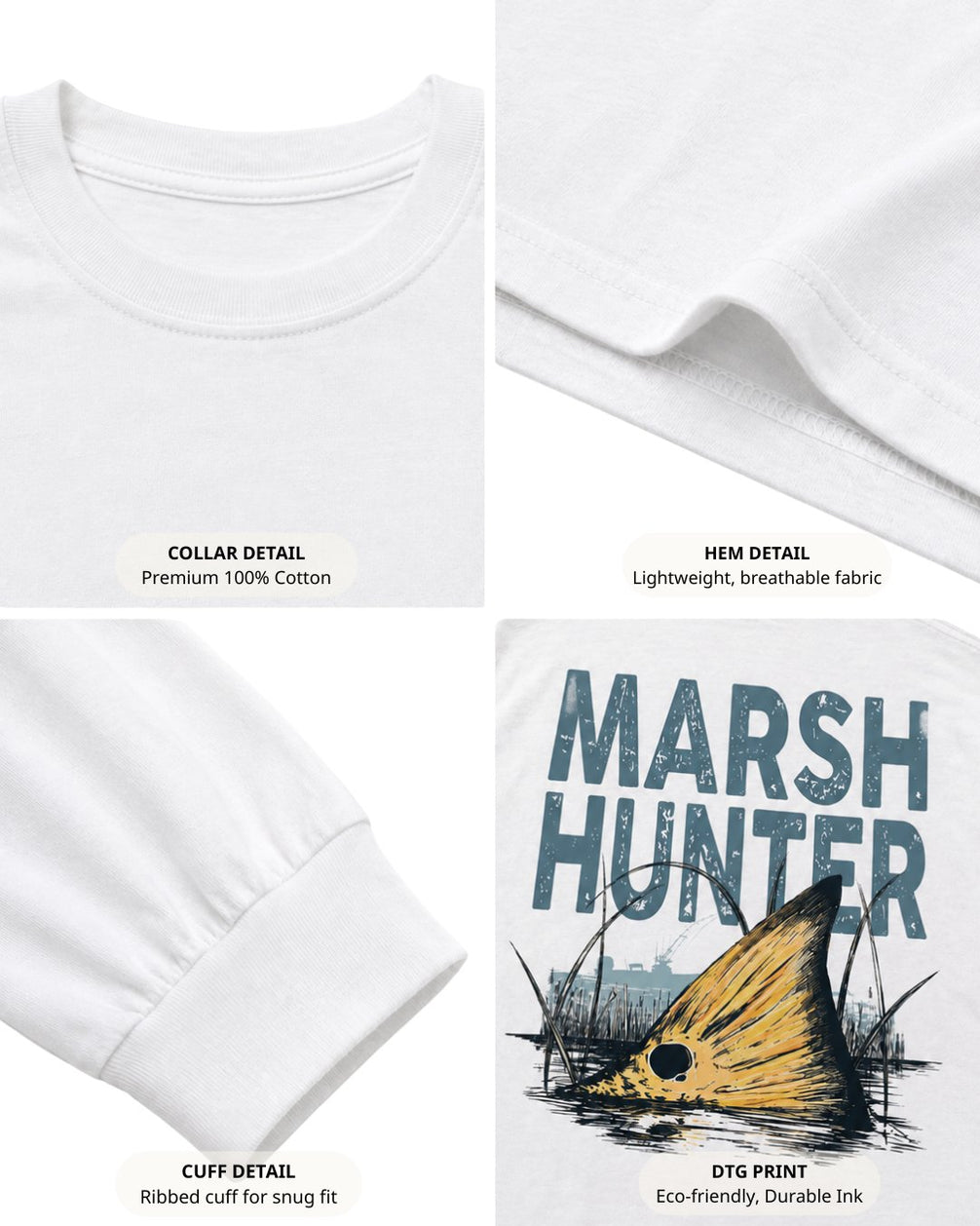 Marsh Hunter Redfish Tail Long-sleeve