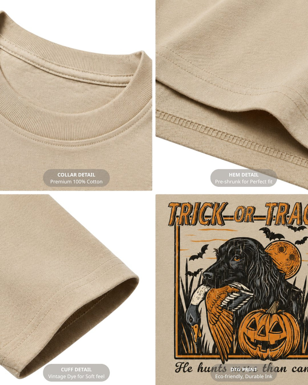 Trick Or Track Dog Hunting T-shirt