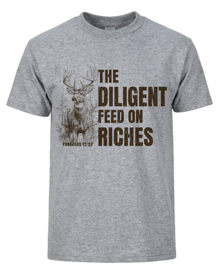 Proverbs 12:27 Deer Wildlife T-shirt
