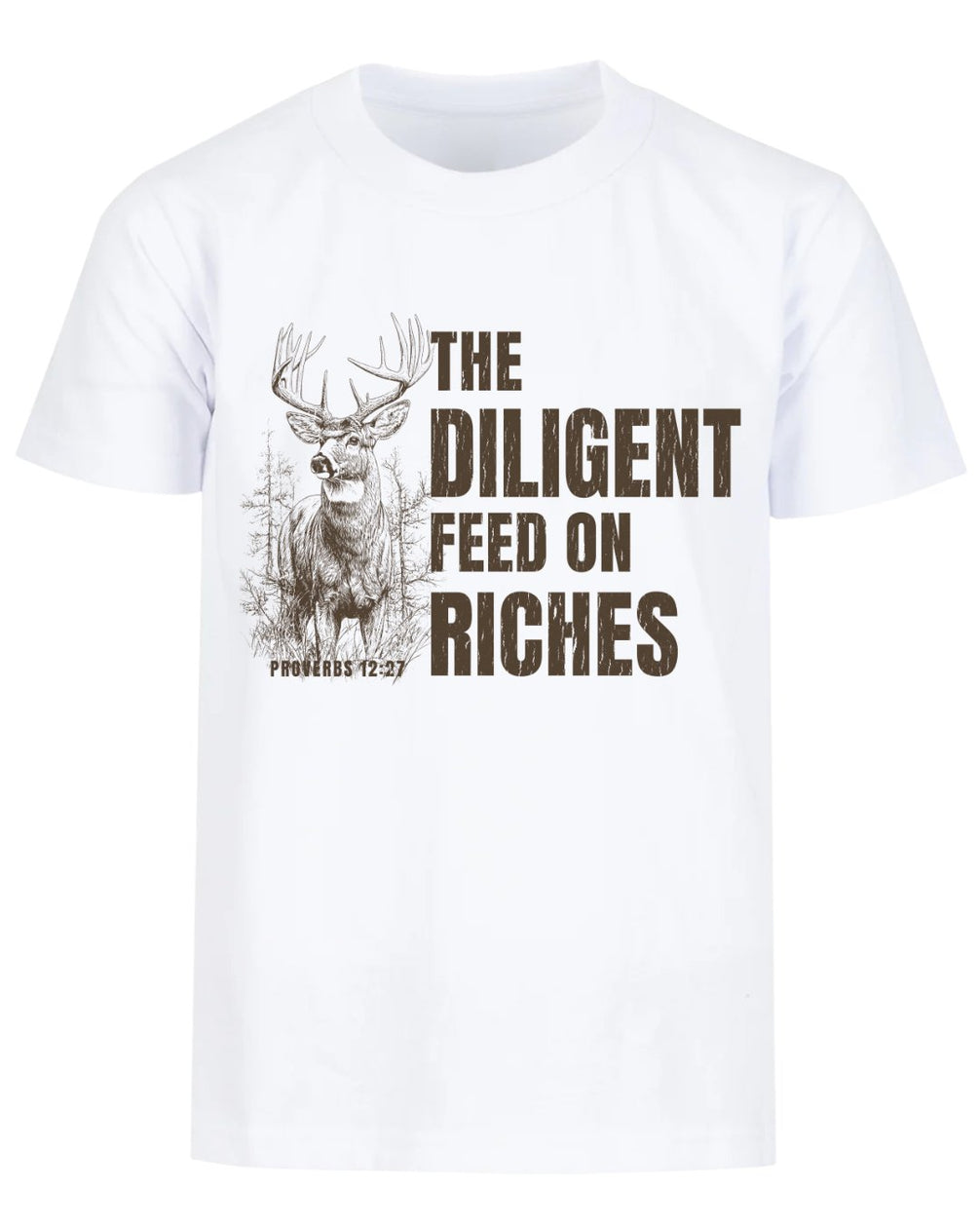 Proverbs 1227 Deer Wildlife T-shirt