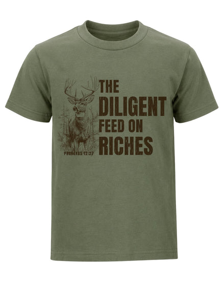 Proverbs 12:27 Deer Wildlife T-shirt