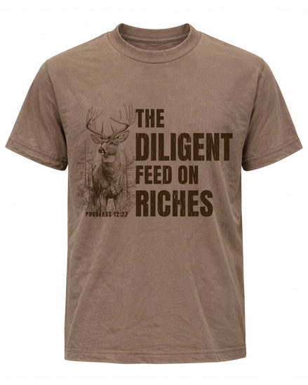 Proverbs 12:27 Deer Wildlife T-shirt