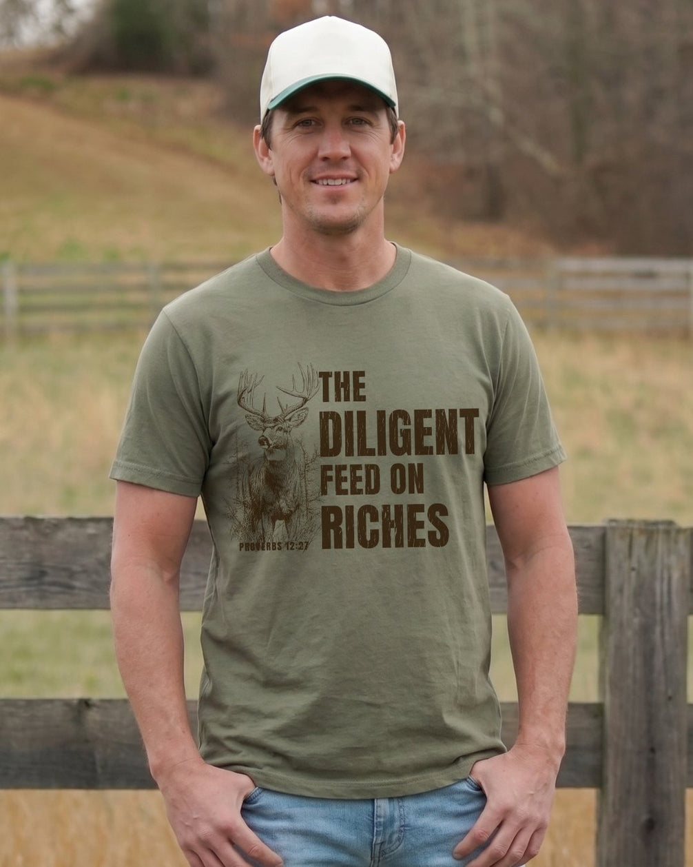Proverbs 1227 Deer Wildlife T-shirt