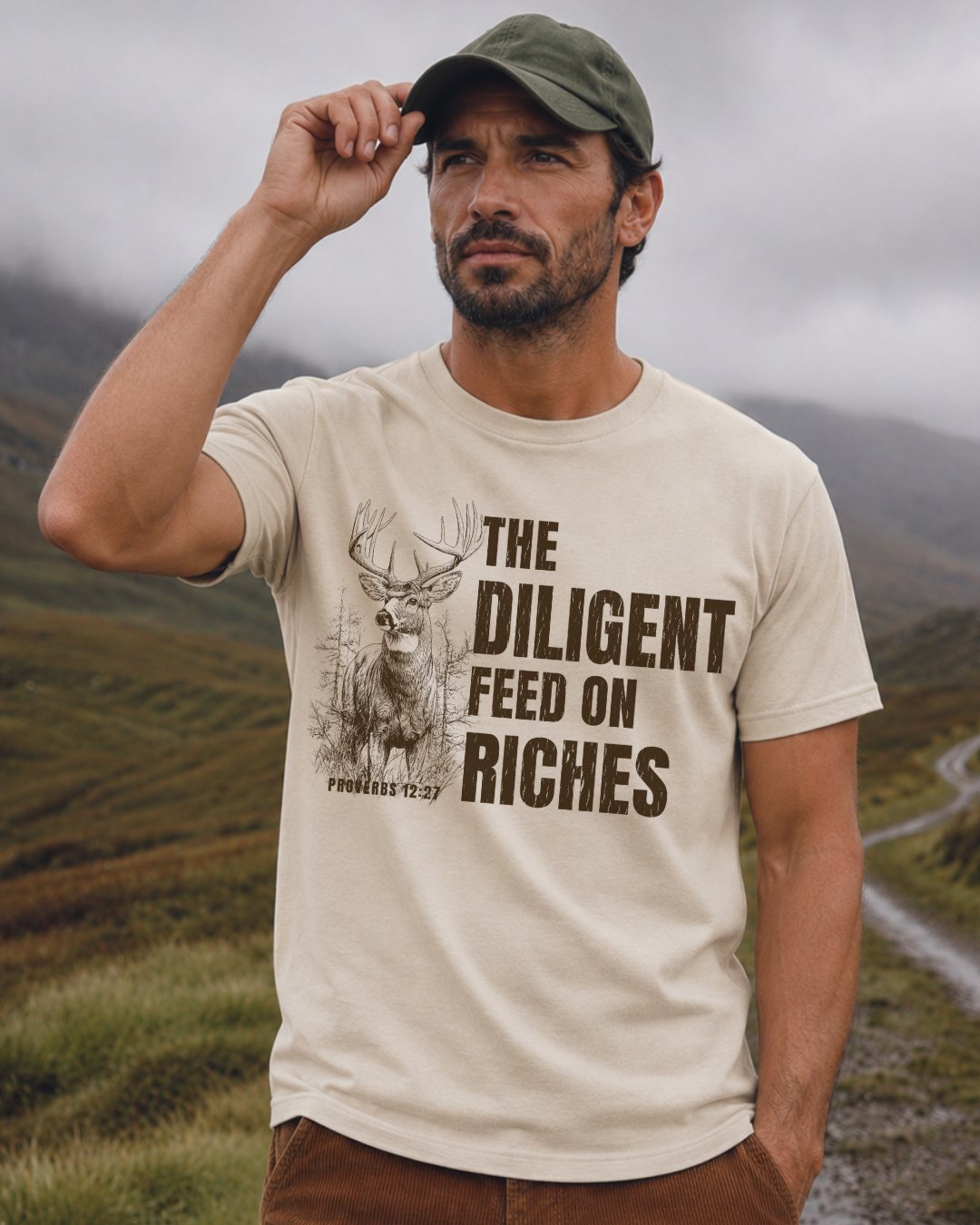 Proverbs 1227 Deer Wildlife T-shirt