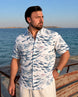 Watercolor Fish Swarm Men's Breathable Shirt