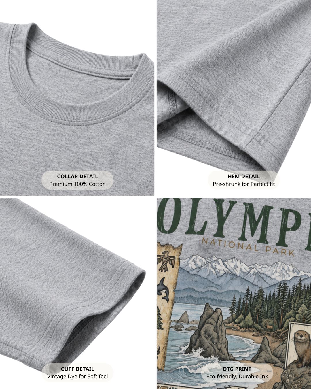 Olympic Coastal Otter Wilderness T-shirt
