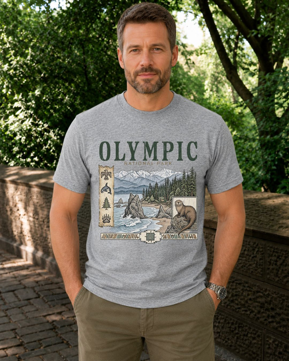 Olympic Coastal Otter Wilderness T-shirt