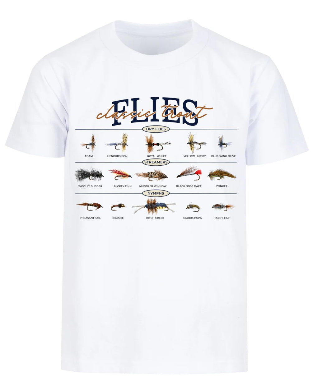 Classic Trout Flies Guide T-shirt