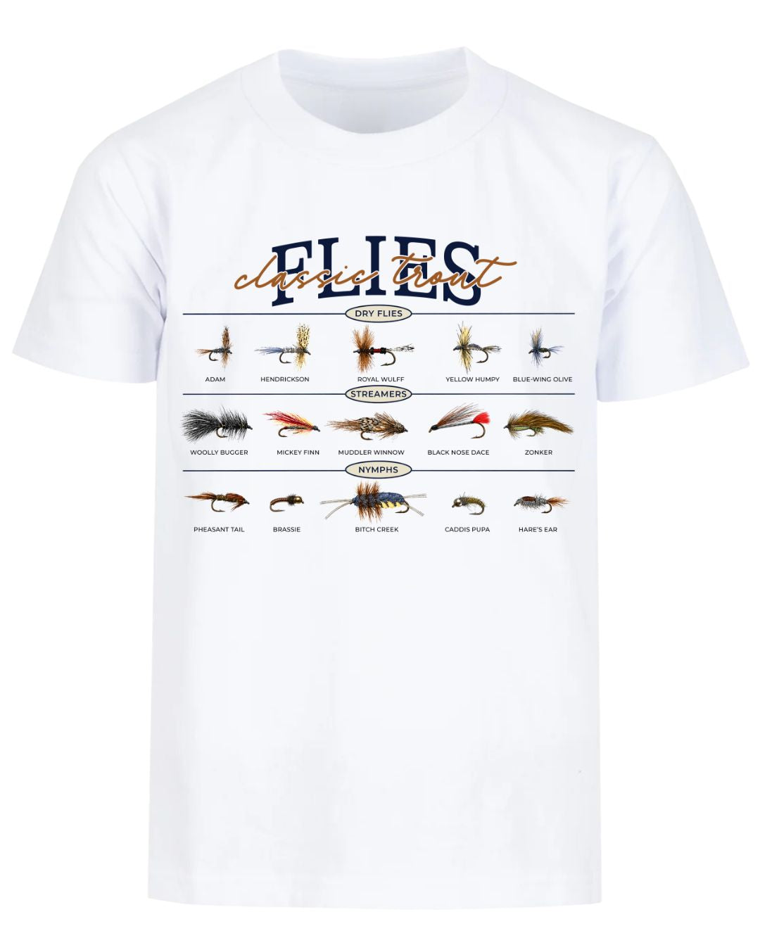 Classic Trout Flies Guide T-shirt