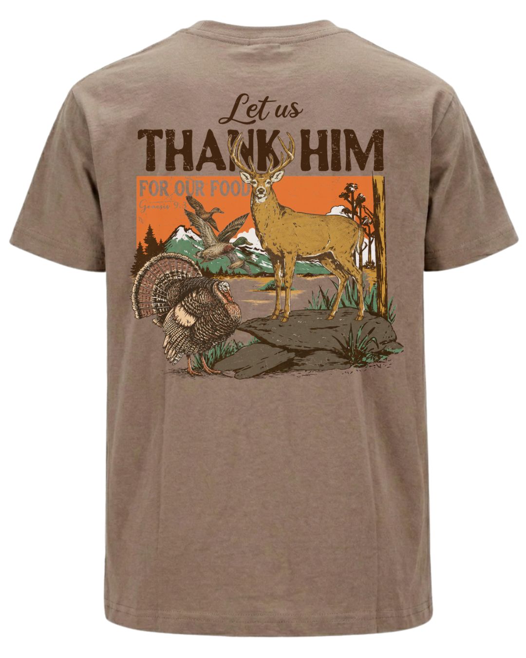 Outdoors Thank Him T-Shirt