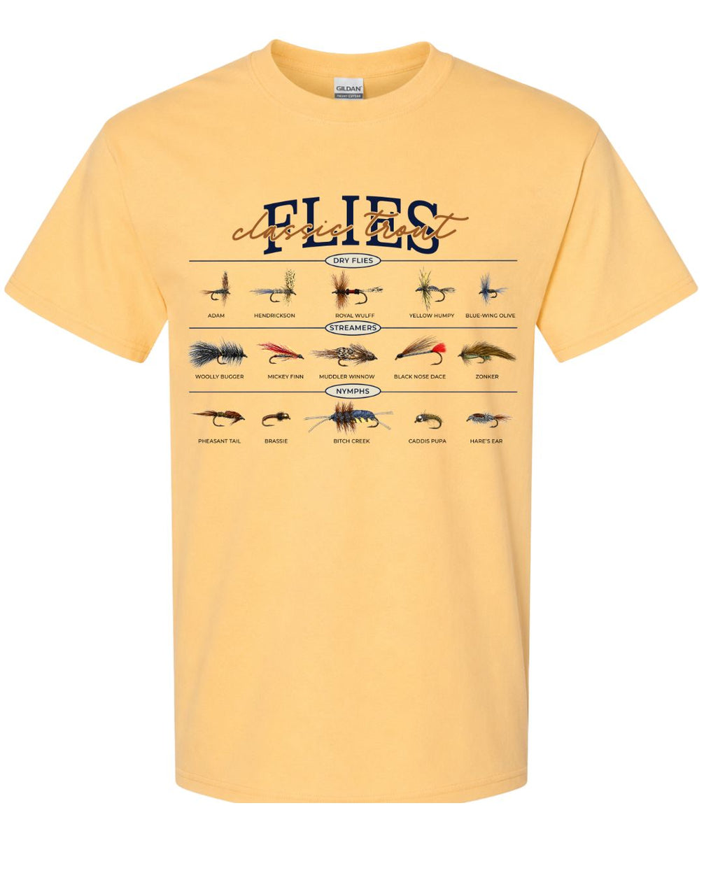 Classic Trout Flies Guide T-shirt