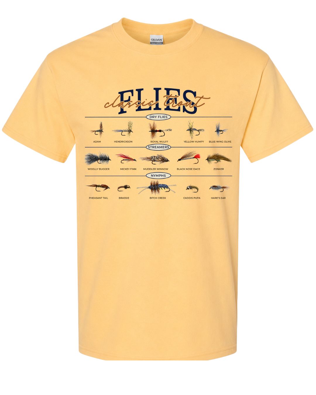 Classic Trout Flies Guide T-shirt